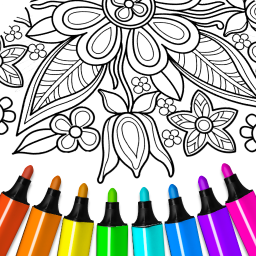 دانلود Flowers Mandala coloring book