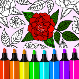 دانلود Adult Coloring: Flowers