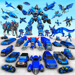 دانلود Police Tiger Robot Car Game 3d