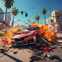 دانلود CrashX: car crash sandbox 3D