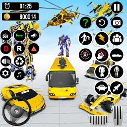 دانلود Extreme Flying Robot Car Games