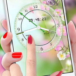 دانلود Flower Clock Live Wallpaper