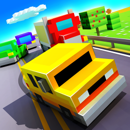 دانلود Blocky Highway: Traffic Racing