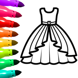 دانلود Dress Coloring Game Glitter دانلود Dress Coloring Game Glitter