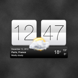 Sense V2 Flip Clock & Weather