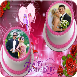 دانلود Anniversary Cake Photo Frame