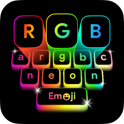 دانلود Neon Led Keyboard: Emoji, Font