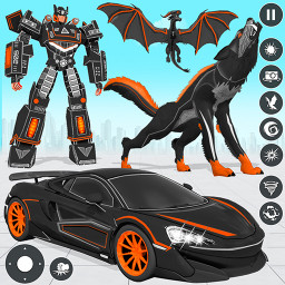 دانلود Wolf Robot Car Transform Game