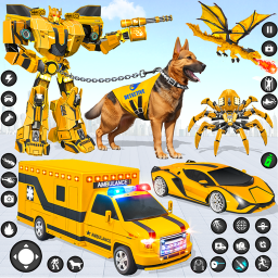 دانلود Ambulance Dog Robot Car Game