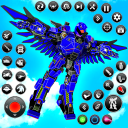 دانلود Flying Hawk Robot Car Games
