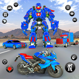 دانلود Flying Hawk Robot Car Games