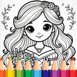 دانلود Princess Coloring Book & Games