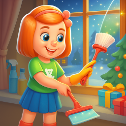 دانلود Christmas House Cleaning Game