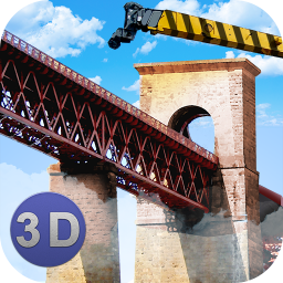 دانلود Bridge Construction Crane Sim