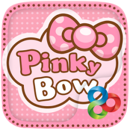 Pinky Bow GO Launcher Theme