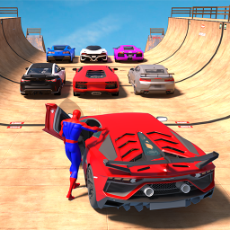 دانلود Superhero Car: Mega Ramp Games