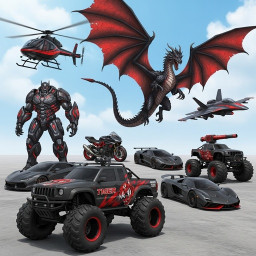 دانلود Monster Truck Game Robot Fight