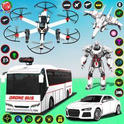 دانلود Bus Robot Car Drone Robot Game