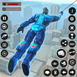 دانلود Flying Lion Rope Hero Game
