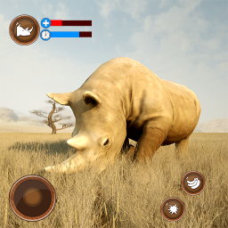 دانلود Wild Rhino Family Jungle Sim
