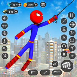 دانلود Stick Rope Hero Superhero Game