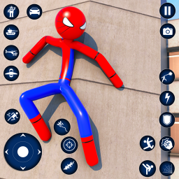 دانلود Spider Game-Stickman Rope Hero