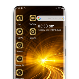 دانلود Golden Theme For  Launcher