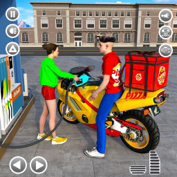دانلود Pizza Delivery Bike Games 3D