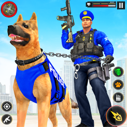 US Police Dog City Crime Chase
