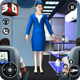 دانلود Airhostess Flight Pilot 3D Sim