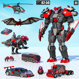 دانلود Dino Robot Transform Car Games