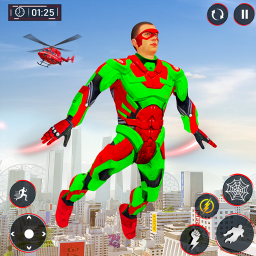 دانلود Flying Superhero Spider Games