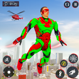 دانلود Flying Superhero Spider Games