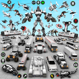 دانلود US Police Robot Car Game 3d