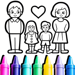 دانلود Family Love Coloring Book