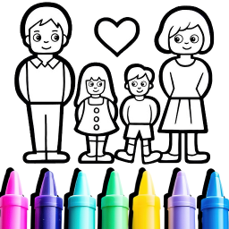 دانلود Family Love Coloring Book