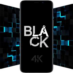 آیکون برنامه Black Wallpapers in HD, 4K