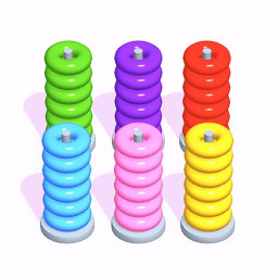 دانلود Hoop Stack - Color Puzzle Game