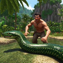 دانلود Hungry Anaconda Snake Sim 3D