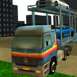 Car Transporter Truck Driving