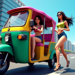 دانلود Tuk Tuk Rickshaw City Driving