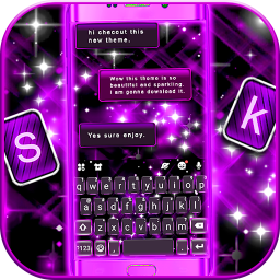 دانلود Neon Purple Bright Theme