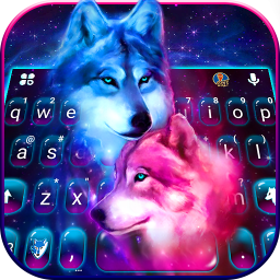 دانلود Neon Wolf Galaxy Keyboard Them