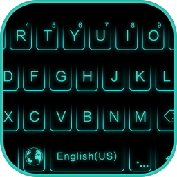 دانلود Neon Blue Keyboard Theme