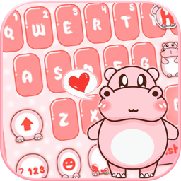 دانلود Pink Cute Hippo Theme