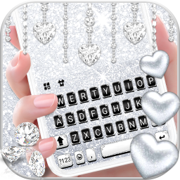 دانلود Silvery Glitter Keyboard Theme