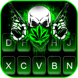 دانلود Weed Guns Skull Keyboard Theme