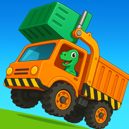 دانلود Dinosaur Garbage Truck Games