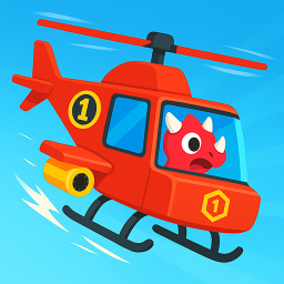 دانلود Dinosaur Helicopter Kids Games