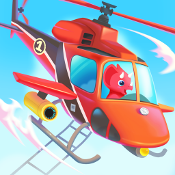 دانلود Dinosaur Helicopter Kids Games